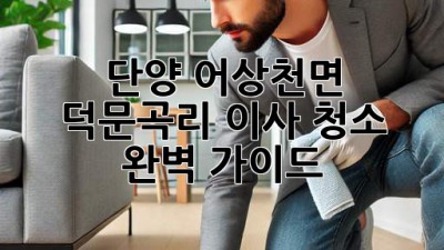 단양 어상천면 덕문곡리 이사 청소 완벽 가이드
