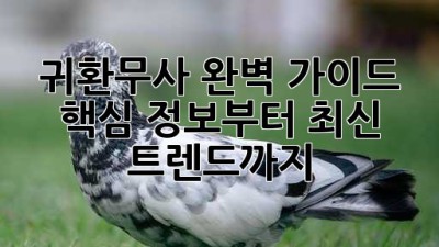 귀환무사 완벽 가이드: 핵심 정보부터 최신 트렌드까지